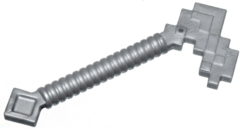 Tool Hoe Blocky in Flat Silver
