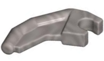 Animal / Creature Body Part, Claw with Clip in Flat Silver