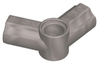 Technic Axle and Pin Connector Angled #5 - 112.5° in Flat Silver