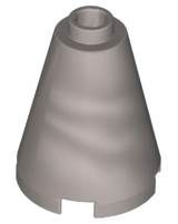 Cone 2 x 2 x 2, Open Stud in Flat Silver