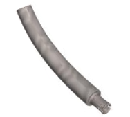 Animal Body Part / Plant, Tail / Neck / Branch / Trunk, Middle Section with Pin, Round Pin Hole in Flat Silver