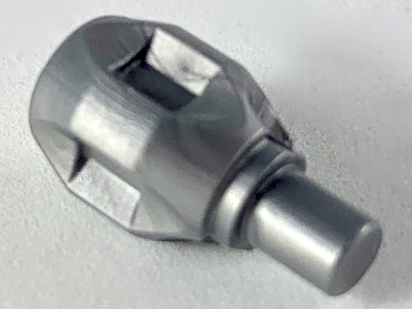 Weapon Grenade, Blunt Tip in Flat Silver
