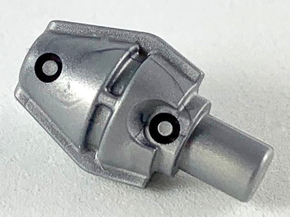 Weapon Grenade, Tapered Tip in Flat Silver