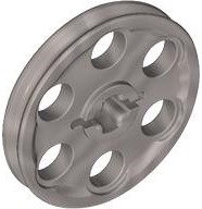 Technic Wedge Belt Wheel [aka Pulley] in Flat Silver