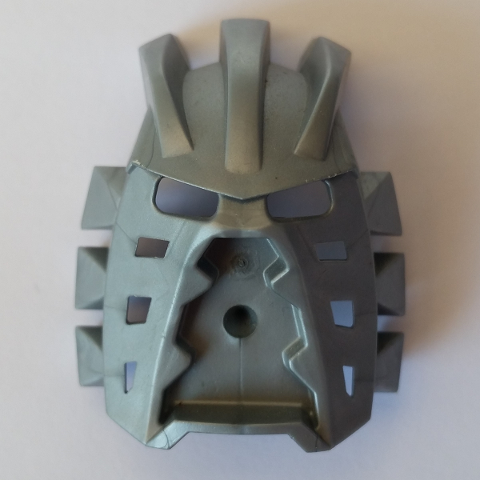 Large Figure Mask Avohkii in Flat Silver