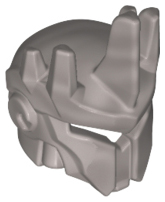 Helmet with 5 Spikes in Flat Silver