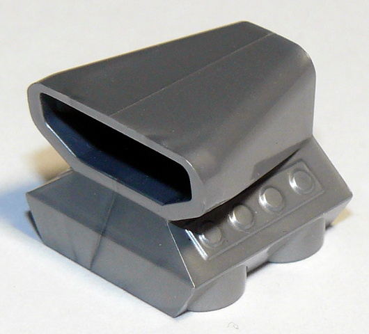 Engine / Air Scoop 2 x 2 in Flat Silver