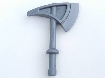 Duplo Axe / Tomahawk with Round Handle and Solid Bottom in Flat Silver