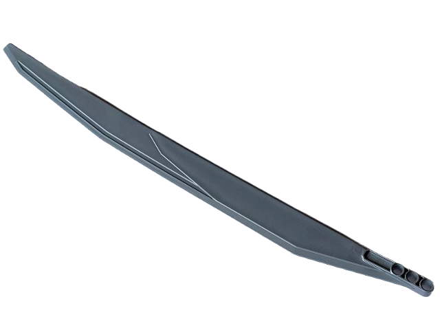 Propeller Blade 40L with 3 Pin Holes in Flat Silver