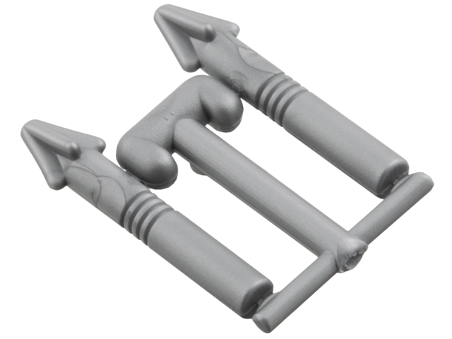 Weapon Harpoon [4 Grooves on Shaft] in Flat Silver