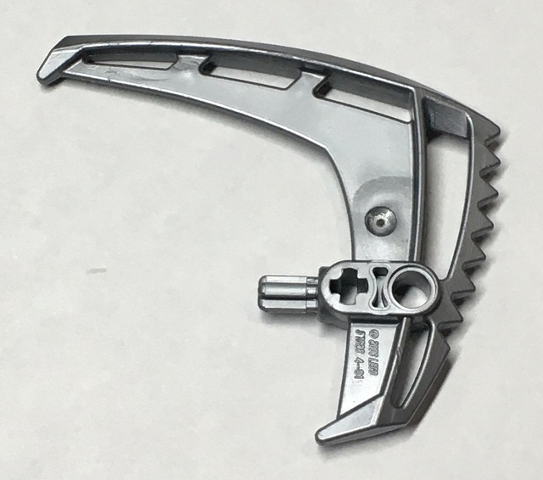 Large Figure Weapon Claw Blade, Small in Flat Silver