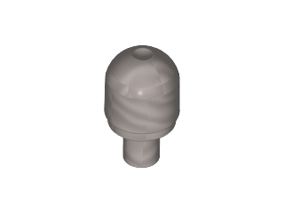Light Cover 1 x 1 Round with Internal Bar / Bionicle Barraki Eye in Flat Silver
