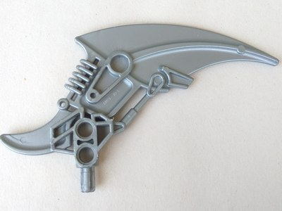 Large Figure Weapon Blade, Claw (Antroz) in Flat Silver