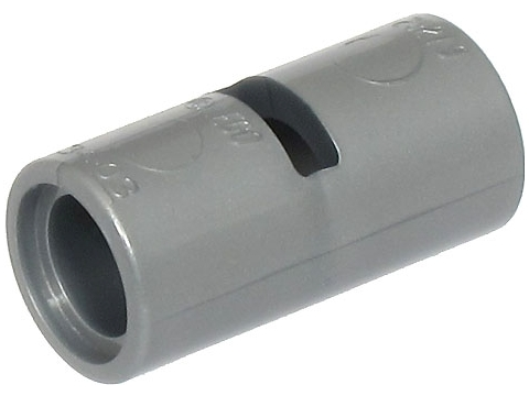 Technic Pin Connector Round [Slotted] in Flat Silver