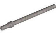 Bar 6L with Stop Ring in Flat Silver