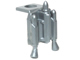 Minifig Neckwear Jet Pack with Nozzles (Mandalorian) in Flat Silver