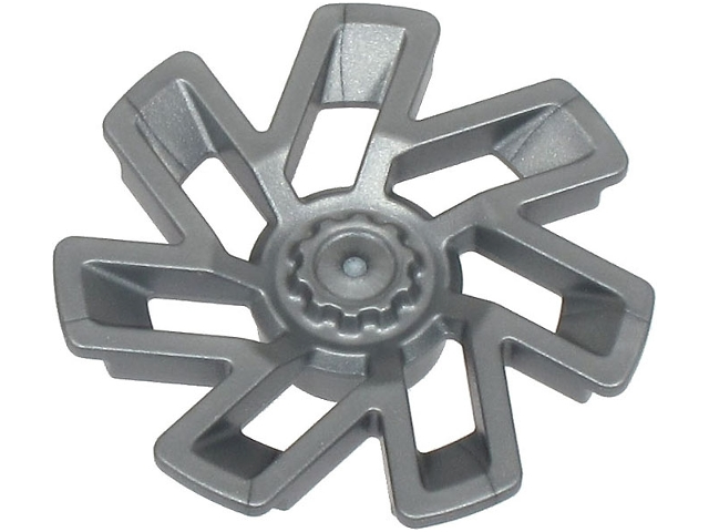 Wheel Cover 7 Spoke Right in Flat Silver