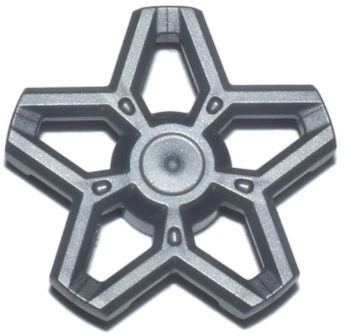 Wheel Cover 5 Spoke, No Rim in Flat Silver
