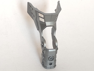 Large Figure Limb Cover, Leg Guard in Flat Silver