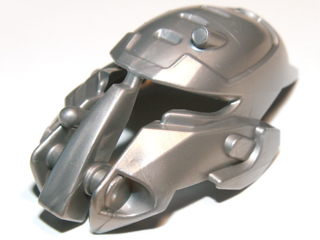 Large Figure Mask, Bulk in Flat Silver