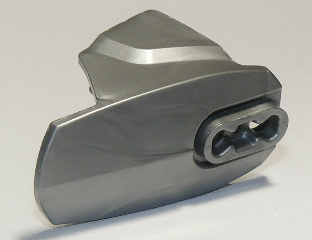 Large Figure Limb Cover, Size 5, Armor with Ball Joint Socket in Flat Silver