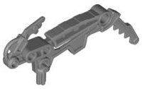 Large Figure Weapon Saw in Flat Silver