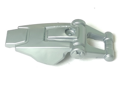 Large Figure Shield, with Handle for Clip in Flat Silver