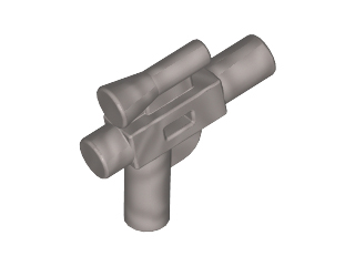 Weapon Gun / Blaster Small (Star Wars) in Flat Silver