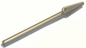 Weapon Pike / Spear Flat End in Flat Silver