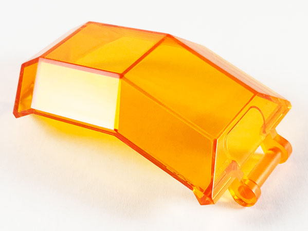 Windscreen 4 x 4 x 4 2/3 with Handle in Trans-Orange