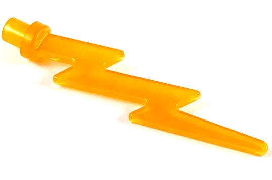 Wave / Lightning Angular, Single in Trans-Orange
