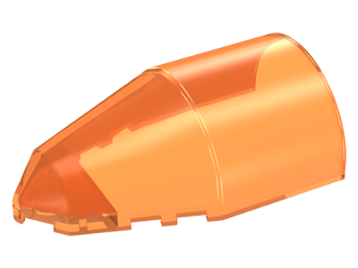 Windscreen 7 x 4 x 2 Round in Trans-Orange