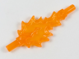 Wave / Power Burst / Flame, Bolt Large with Bar Ends in Trans-Orange