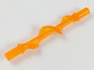 Wave / Power Burst / Flame, Bolt Spiral with Bar Ends in Trans-Orange