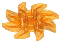 Propeller 8 Blade 5 Diameter in Trans-Orange