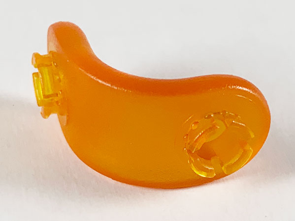 Clikits Connector, L-Bent with 2 Pins in Trans-Orange