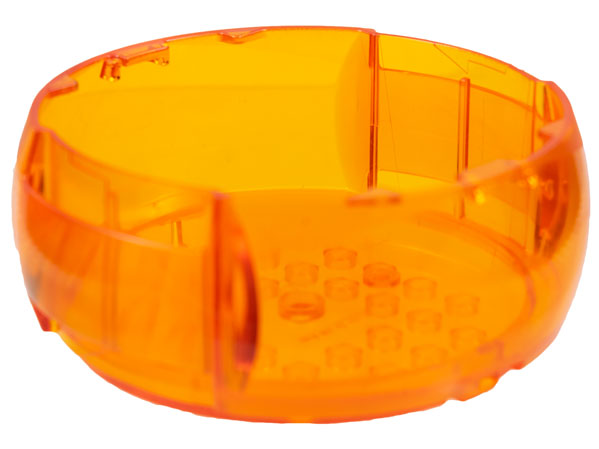 Pod, Center Barrel Section 10 x 10 x 3 1/3 X-Pod in Trans-Orange
