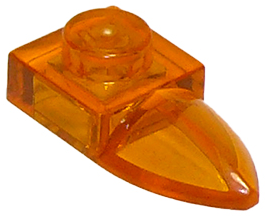 Plate Special 1 x 1 with Tooth in Trans-Orange