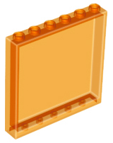Panel 1 x 6 x 5 in Trans-Orange