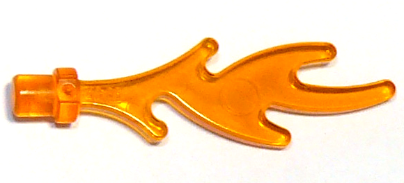 Wave / Flame Rounded with Base Rim in Trans-Orange
