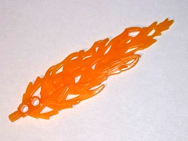 Large Figure Weapon Sword, Glatorian Flame Sword in Trans-Orange