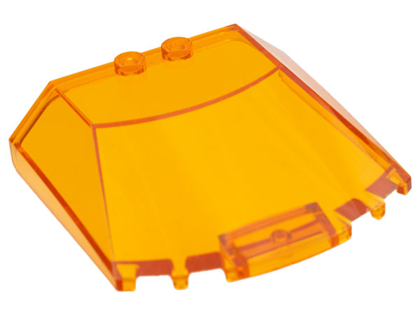 Windscreen 6 x 6 x 1 1/3 in Trans-Orange