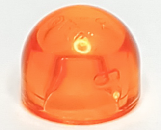 Dome 1 x 1 x 2/3 in Trans-Orange
