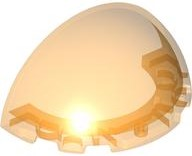 Dome 6 x 3 x 3 Half in Trans-Orange