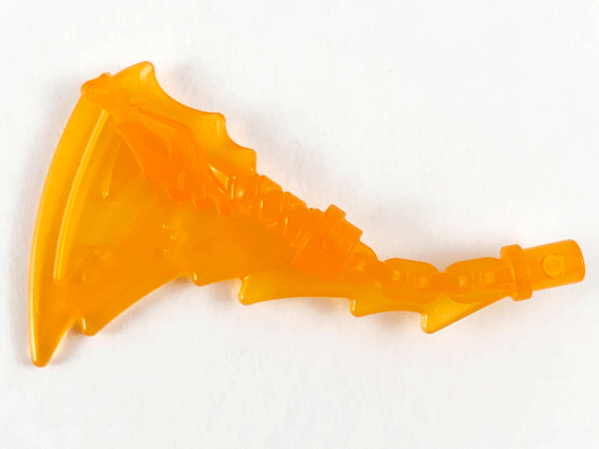 Weapon Nunchucks with Trailing Effect in Trans-Orange