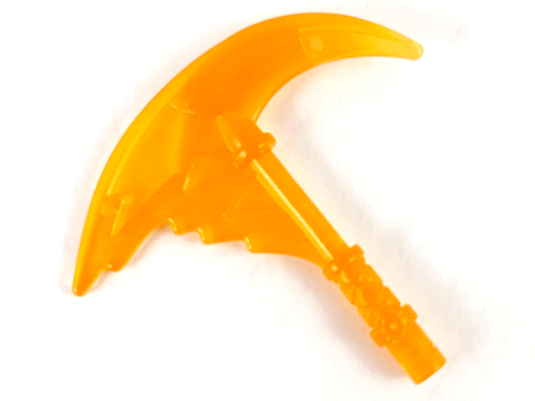 Weapon Sickle with Trailing Effect in Trans-Orange