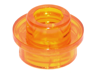 Plate Round 1 x 1 with Open Stud in Trans-Orange
