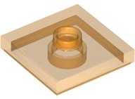 Plate Special 2 x 2 with Groove and Center Stud (Jumper) in Trans-Orange