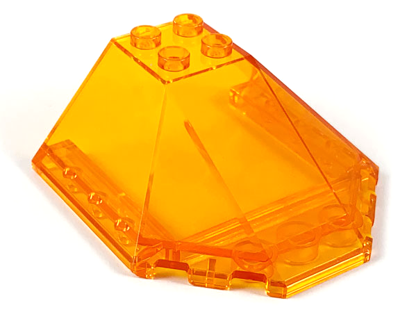 Windscreen 6 x 6 x 2 Canopy in Trans-Orange