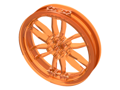 Wheel 75 x 17 Motorcycle in Trans-Orange